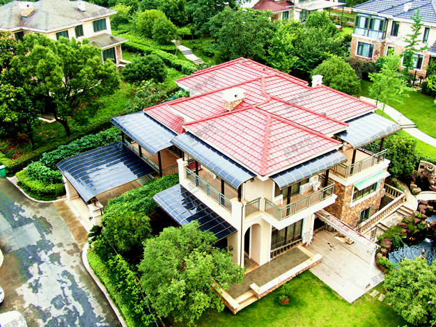 別墅庭院雨棚設計效果圖，看過這套別墅雨棚，保證你再也看不上別家的