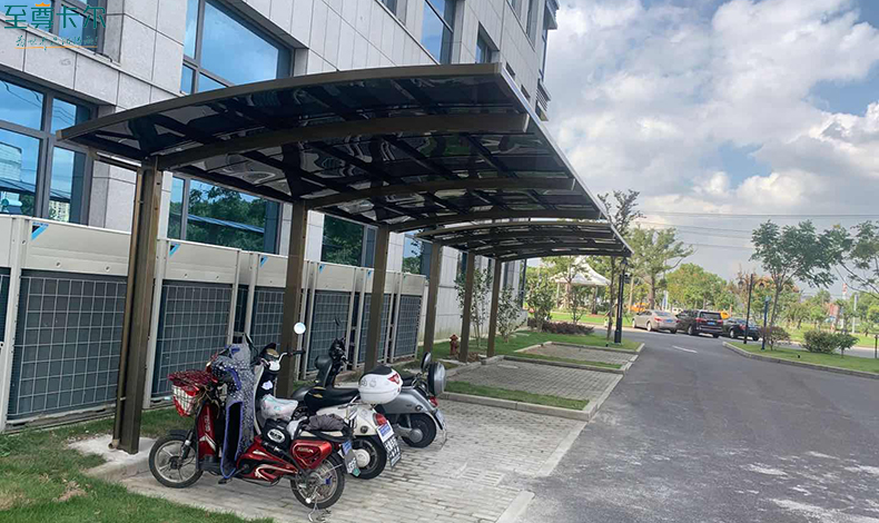 電動自行車充電棚？電動停車棚圖片？